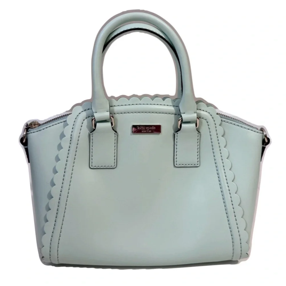 Kate Spade Bag and Dust Bag Lilac Road Marguerite Mint Scalloped Edge